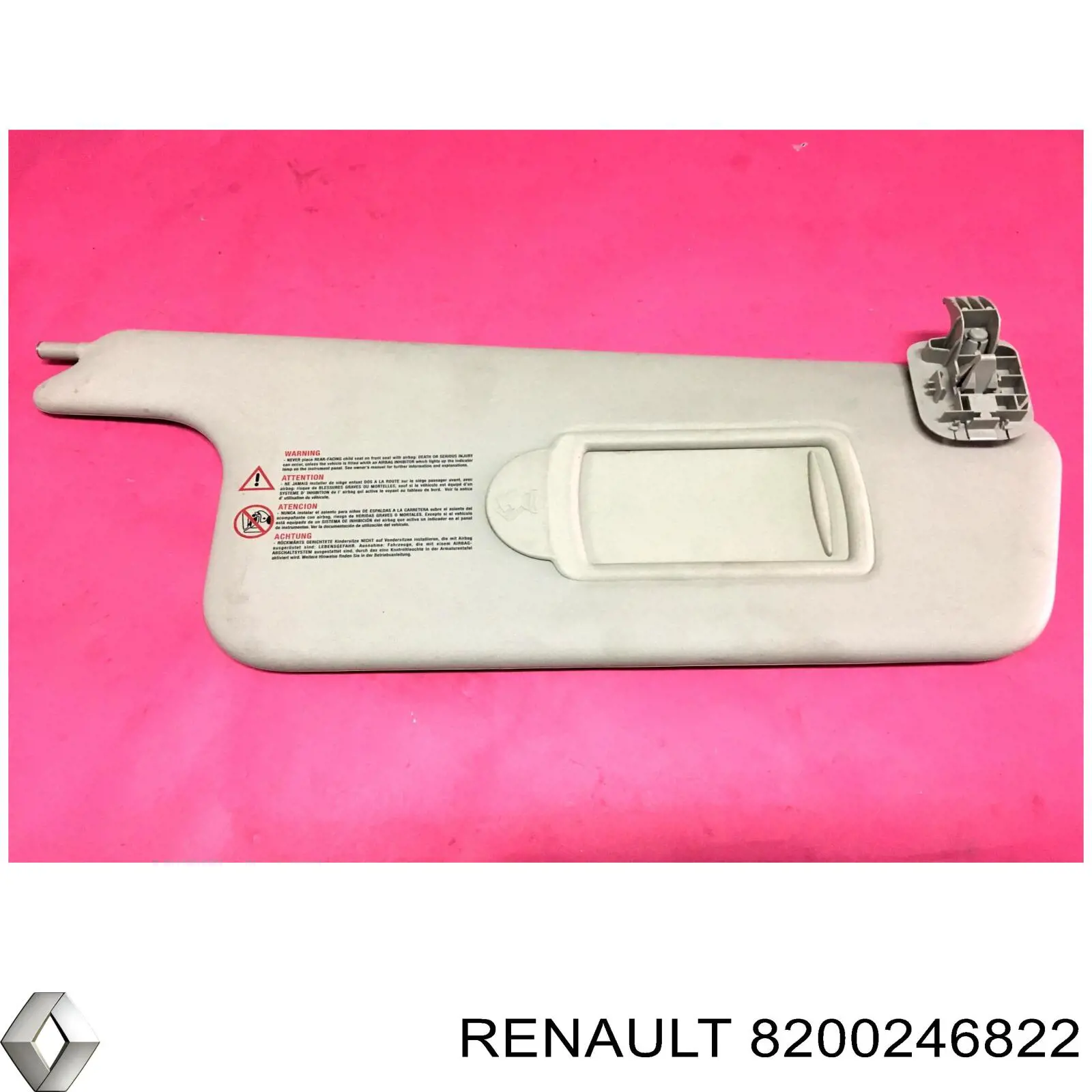 8200246822 Renault (RVI) visera parasol