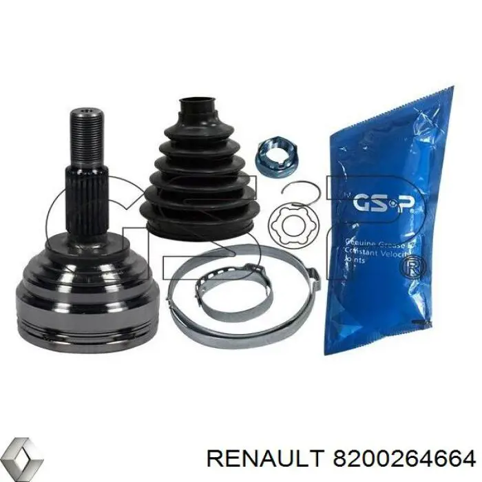 8200264664 Renault (RVI) árbol de transmisión delantero izquierdo