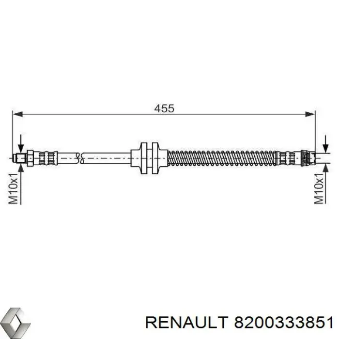 8200333851 Renault (RVI) latiguillo de freno delantero