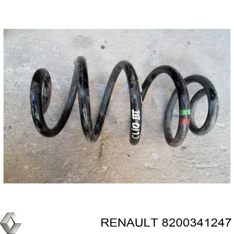 8200341247 Renault (RVI) muelle de suspensión eje trasero