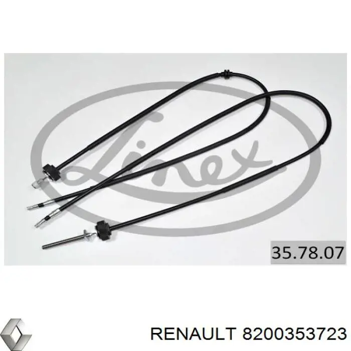  Cable de freno de mano trasero derecho/izquierdo para Renault Espace 4 