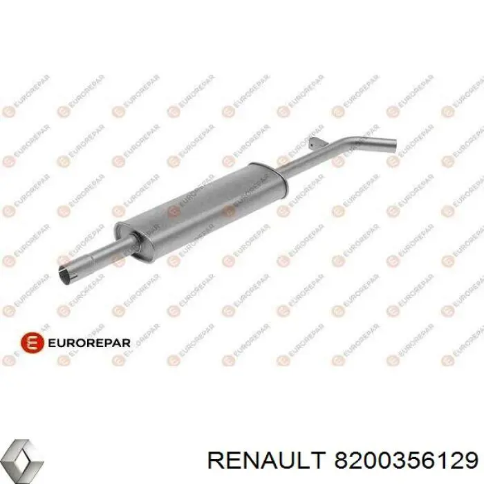  Silenciador del medio para Renault Modus JP0