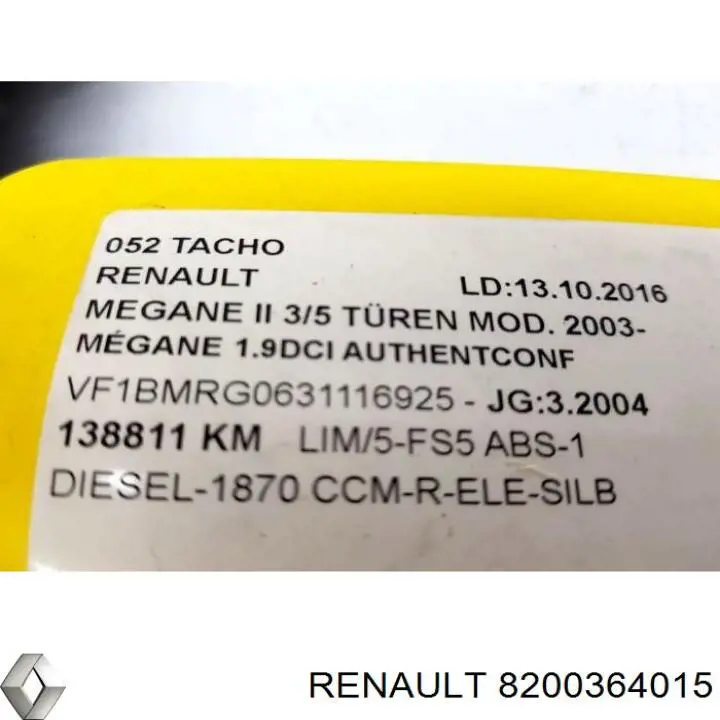  Tablero De Instrumentos (Panel De Instrumentos) para Renault Megane 2 