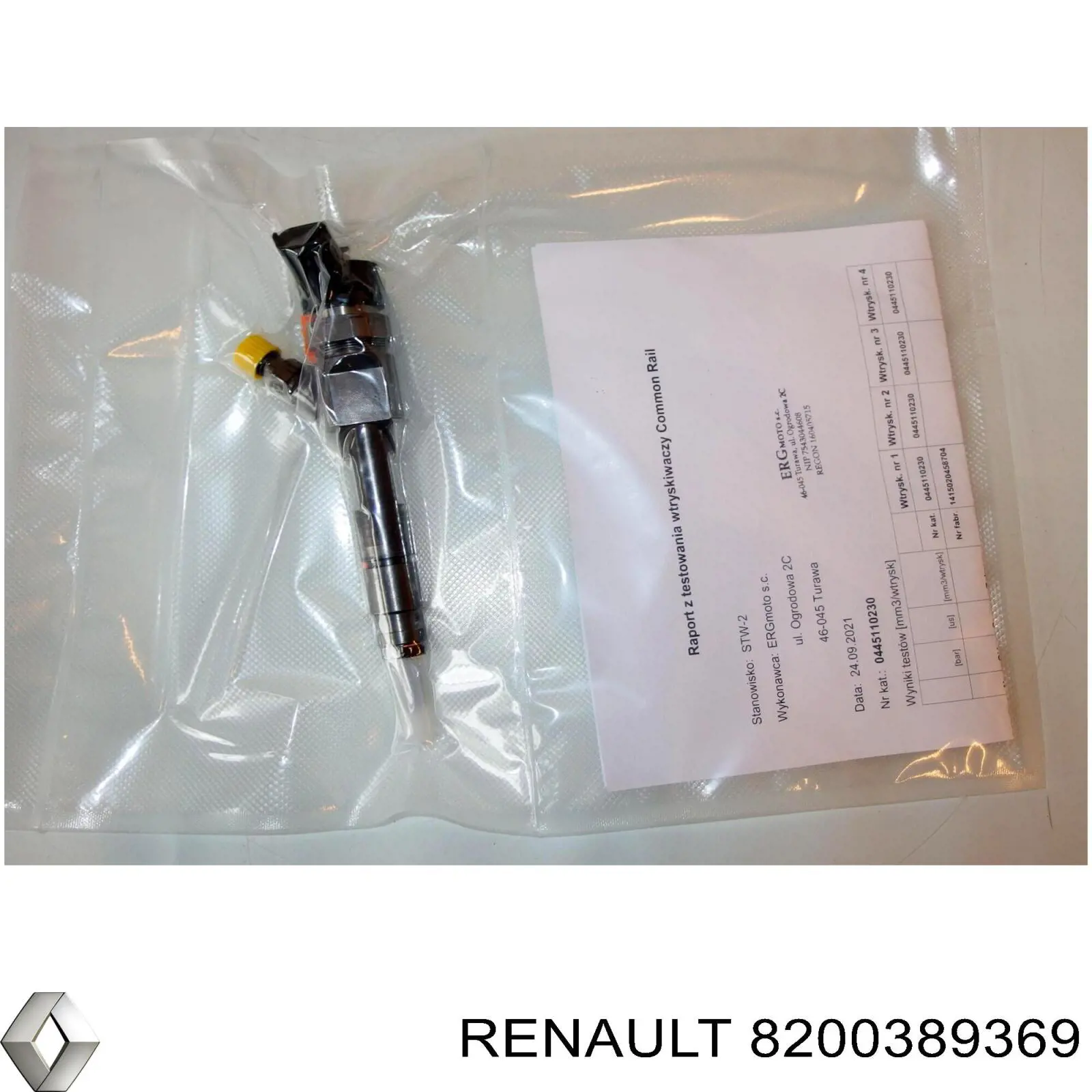 8200389369 Renault (RVI) inyector de combustible