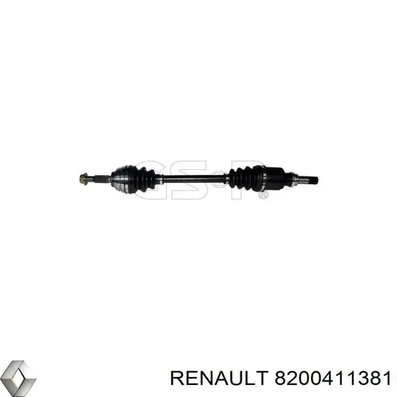 8200411381 Renault (RVI) árbol de transmisión delantero izquierdo