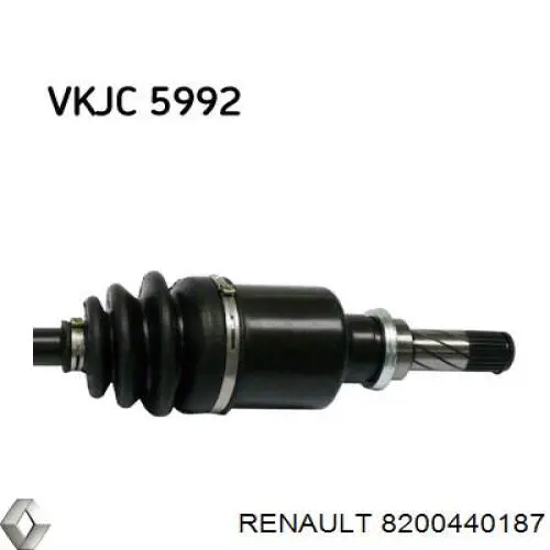 8200440187 Renault (RVI) árbol de transmisión delantero izquierdo