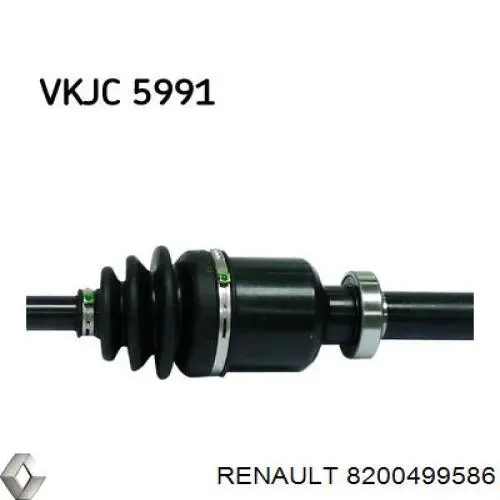 8200499586 Renault (RVI) árbol de transmisión delantero derecho