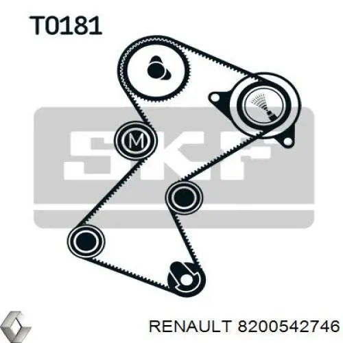 8200542746 Renault (RVI) correa distribucion