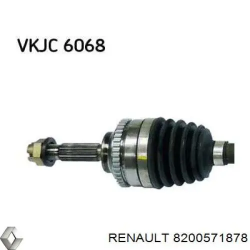 8200571878 Renault (RVI) árbol de transmisión delantero derecho