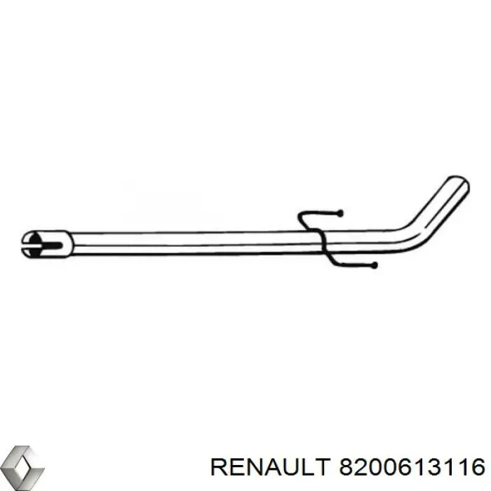  Silenciador del medio para Renault Kangoo 2 