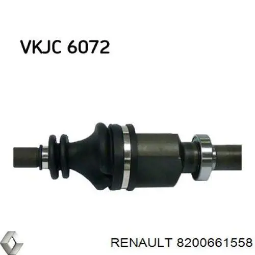 8200661558 Renault (RVI) árbol de transmisión delantero derecho