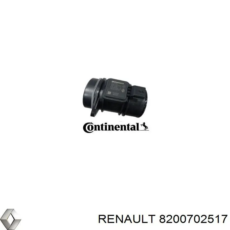 8200702517 Renault (RVI) sensor de flujo de aire/medidor de flujo (flujo de aire masibo)