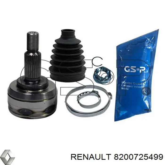 8200725499 Renault (RVI) árbol de transmisión delantero izquierdo