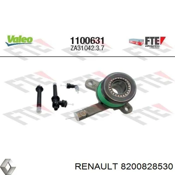 8200828530 Renault (RVI) cilindro esclavo de el embrague cojinete de liberacion