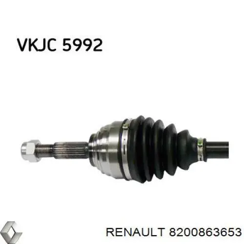 8200863653 Renault (RVI) árbol de transmisión delantero izquierdo