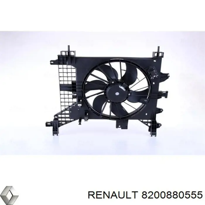 8200880555 Renault (RVI) difusor de radiador, ventilador de refrigeración, condensador del aire acondicionado, completo con motor y rodete