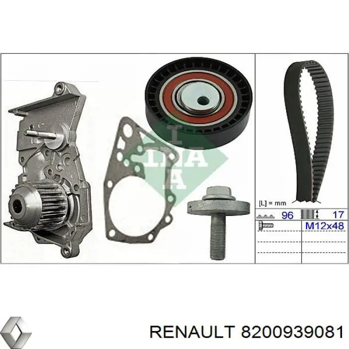 8200939081 Renault (RVI) correa distribucion