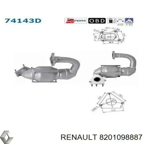 8201098887 Renault (RVI) 