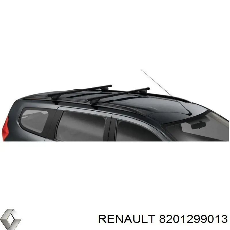  Juego de barras de techo transversal para Renault LODGY 