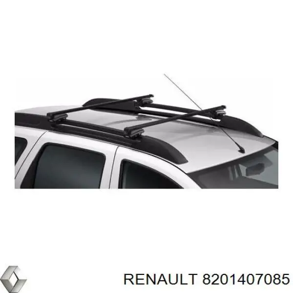  Juego de barras de techo transversal para Renault DUSTER 1 