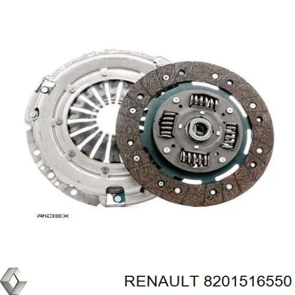 8201516550 Renault (RVI) kit de embrague (3 partes)