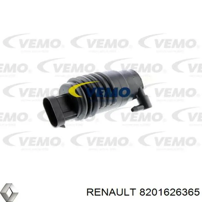 8201626365 Renault (RVI) bomba de limpiaparabrisas delantera