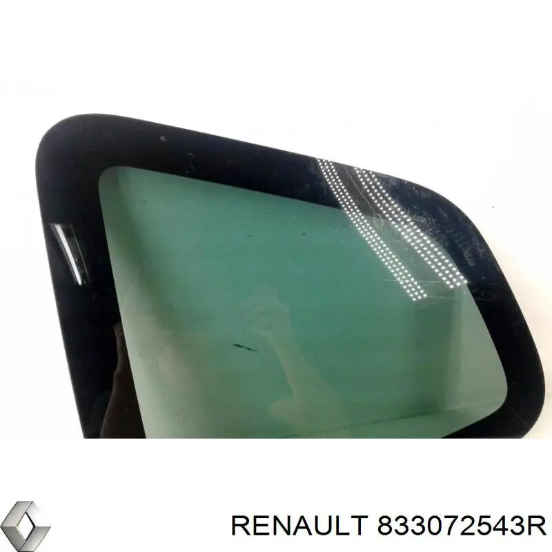 833072543R Renault (RVI) ventanilla costado superior izquierda (lado maletero)