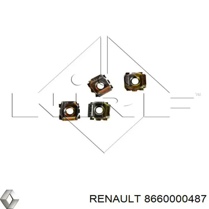 8660000487 Renault (RVI) radiador refrigeración del motor