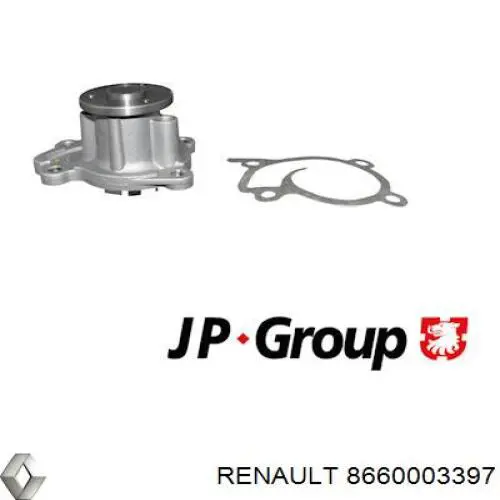 8660003397 Renault (RVI) bomba de agua