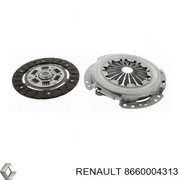 8660004313 Renault (RVI) kit de embrague (3 partes)