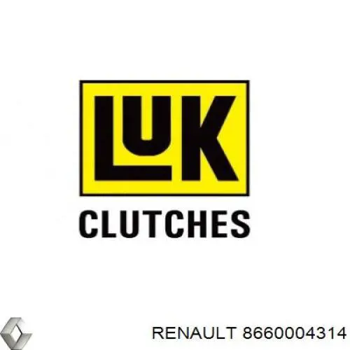 8660004314 Renault (RVI) kit de embrague (3 partes)