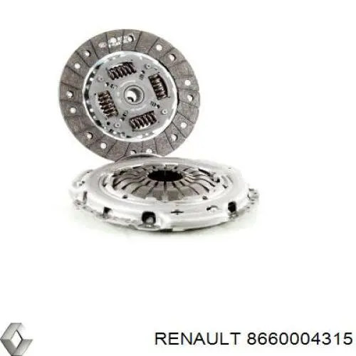 8660004315 Renault (RVI) kit de embrague (3 partes)