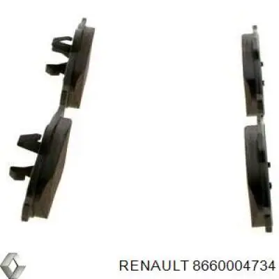 8660004734 Renault (RVI) pastillas de freno delanteras