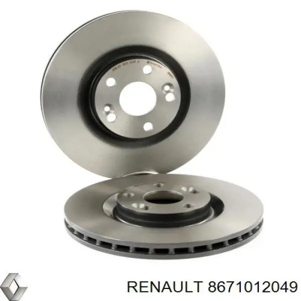 8671012049 Renault (RVI) freno de disco delantero