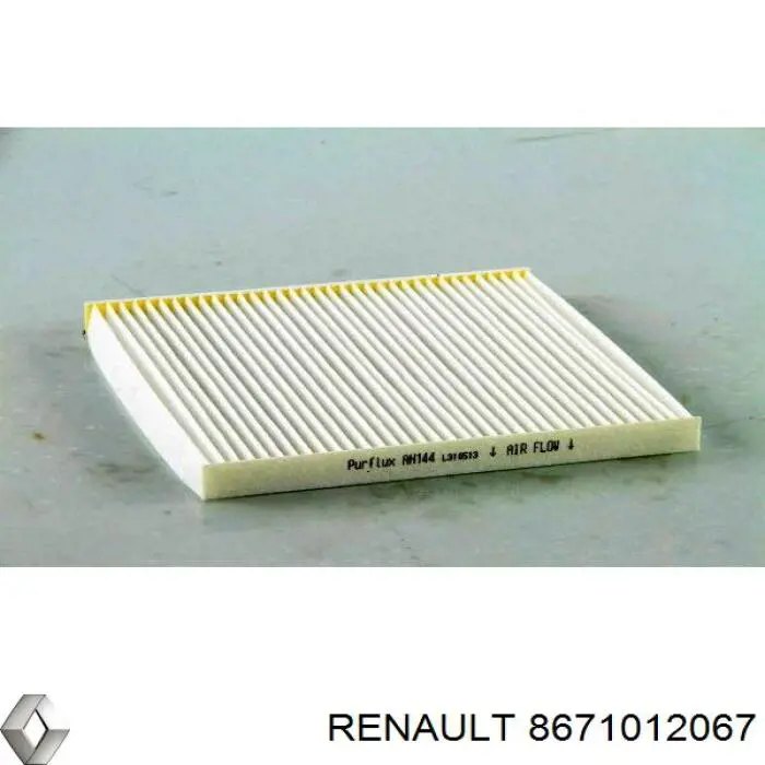 8671012067 Renault (RVI) filtro de habitáculo