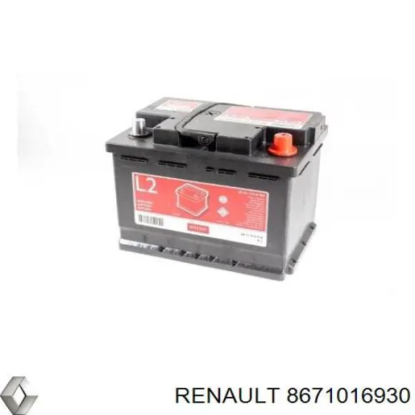 8671016930 Renault (RVI) batería de arranque