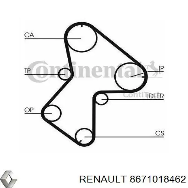 8671018462 Renault (RVI) 