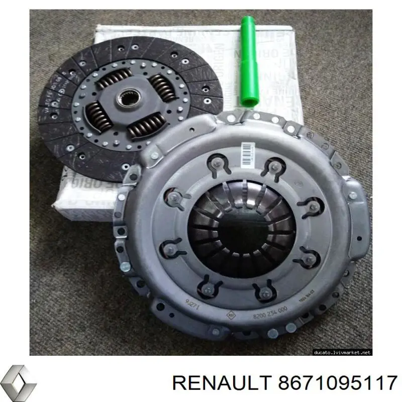 8671095117 Renault (RVI) kit de embrague (3 partes)