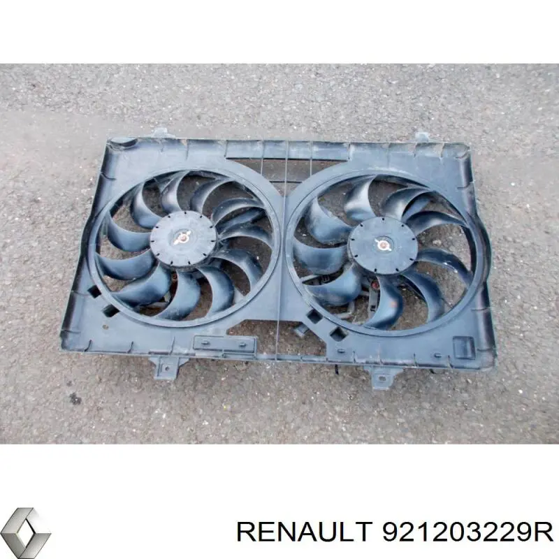  Ventilador (rodete +motor) refrigeración del motor con electromotor completo para Renault Koleos HY0