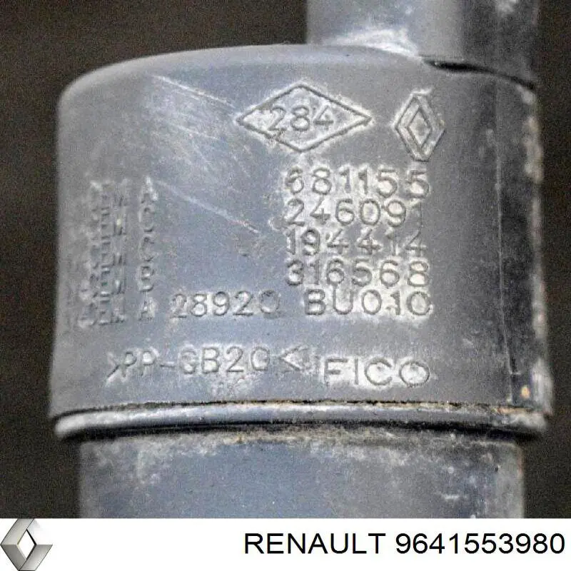 9641553980 Renault (RVI) bomba de limpiaparabrisas delantera