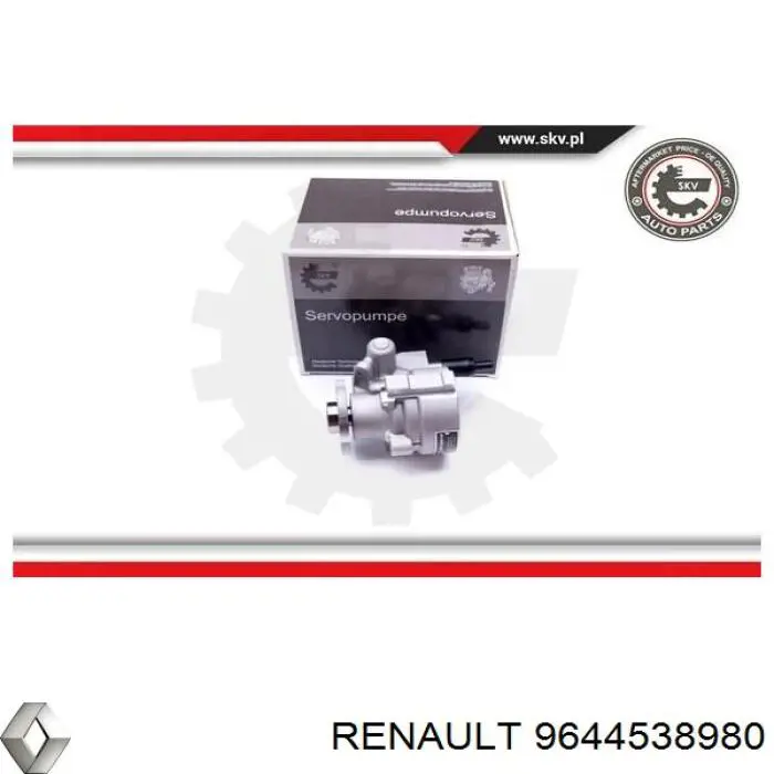 9644538980 Renault (RVI) bomba hidráulica de dirección