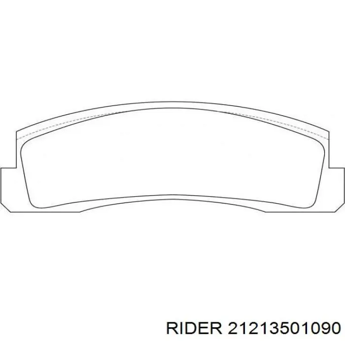 2121-3501090 Rider pastillas de freno delanteras