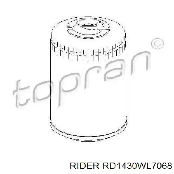 RD1430WL7068 Rider filtro de aceite