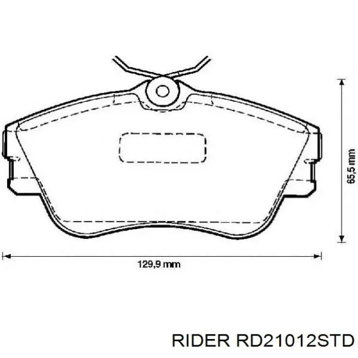 RD.21012STD Rider pastillas de freno delanteras