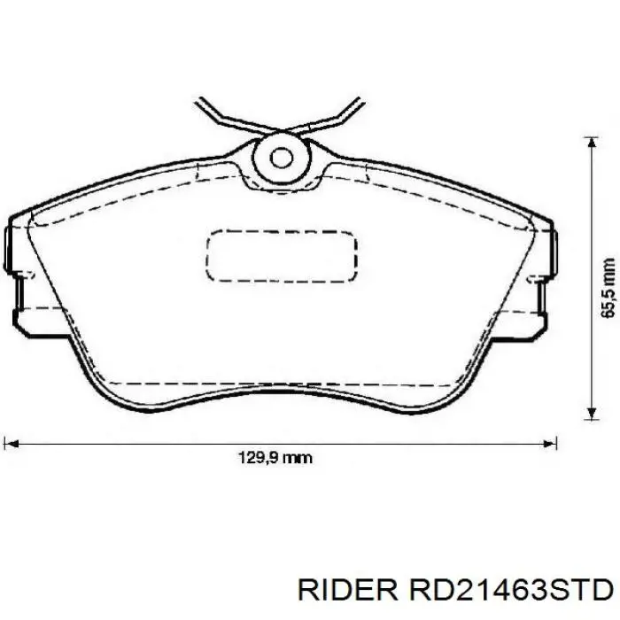 RD.21463STD Rider pastillas de freno delanteras