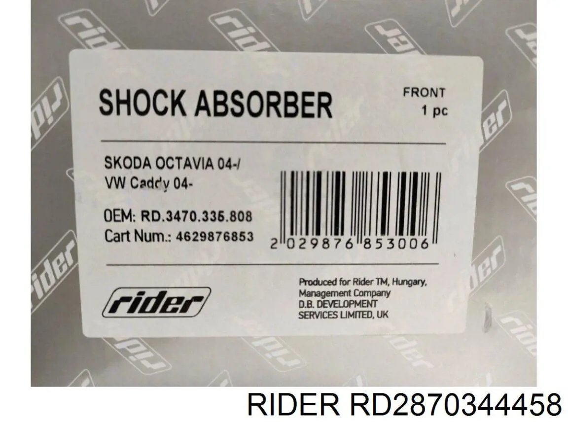 RD.2870.344.458 Rider amortiguador trasero