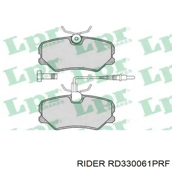 RD.330061PRF Rider pastillas de freno delanteras