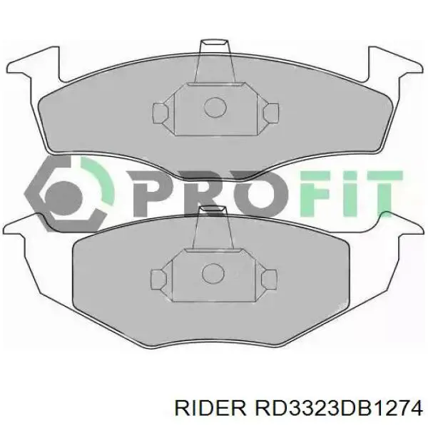 RD3323DB1274 Rider pastillas de freno delanteras