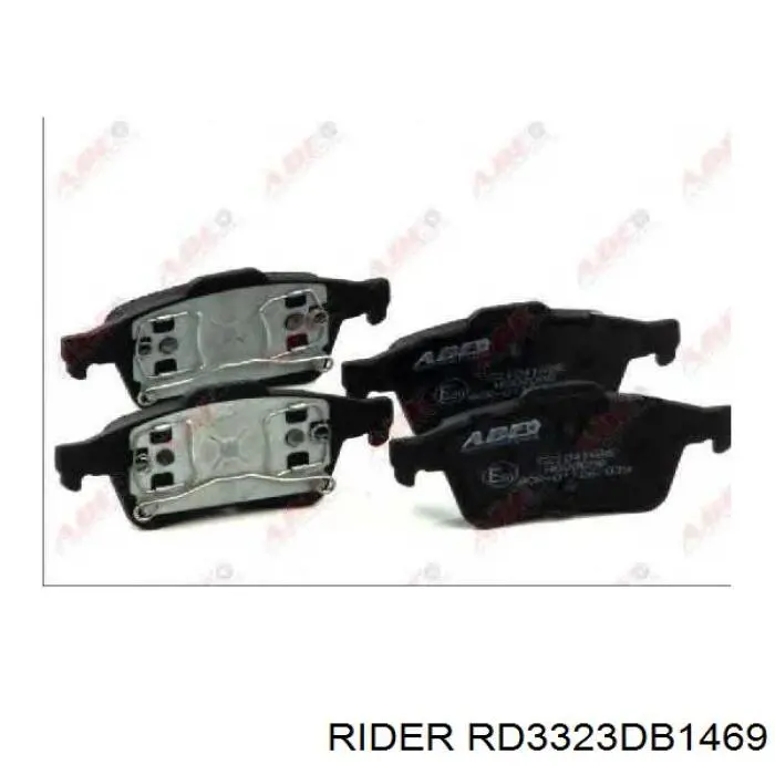 RD.3323.DB1469 Rider pastillas de freno traseras