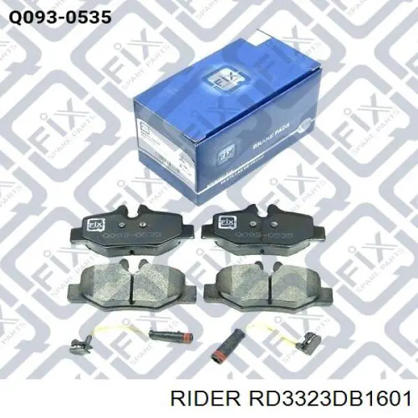 RD3323DB1601 Rider pastillas de freno traseras